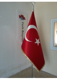 Türk Telalı Makam Bayrağı (Saçaklı)